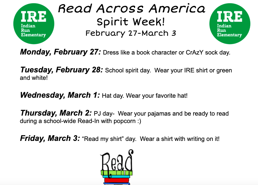 ireDCSD's tweet photo. Looking forward to a fun week of READING!📚 https://t.co/k3YeJPfQWs