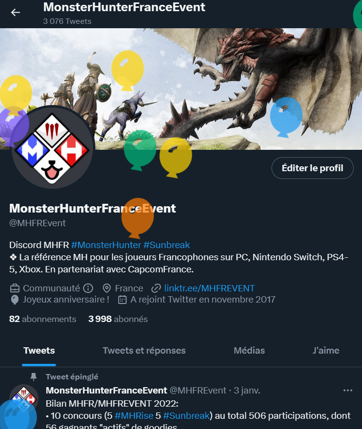 MHPassionU's tweet photo. Discord #MHFR date de création 24 février 2016
7 ans 🙀 https://t.co/J2dXvKTjao
