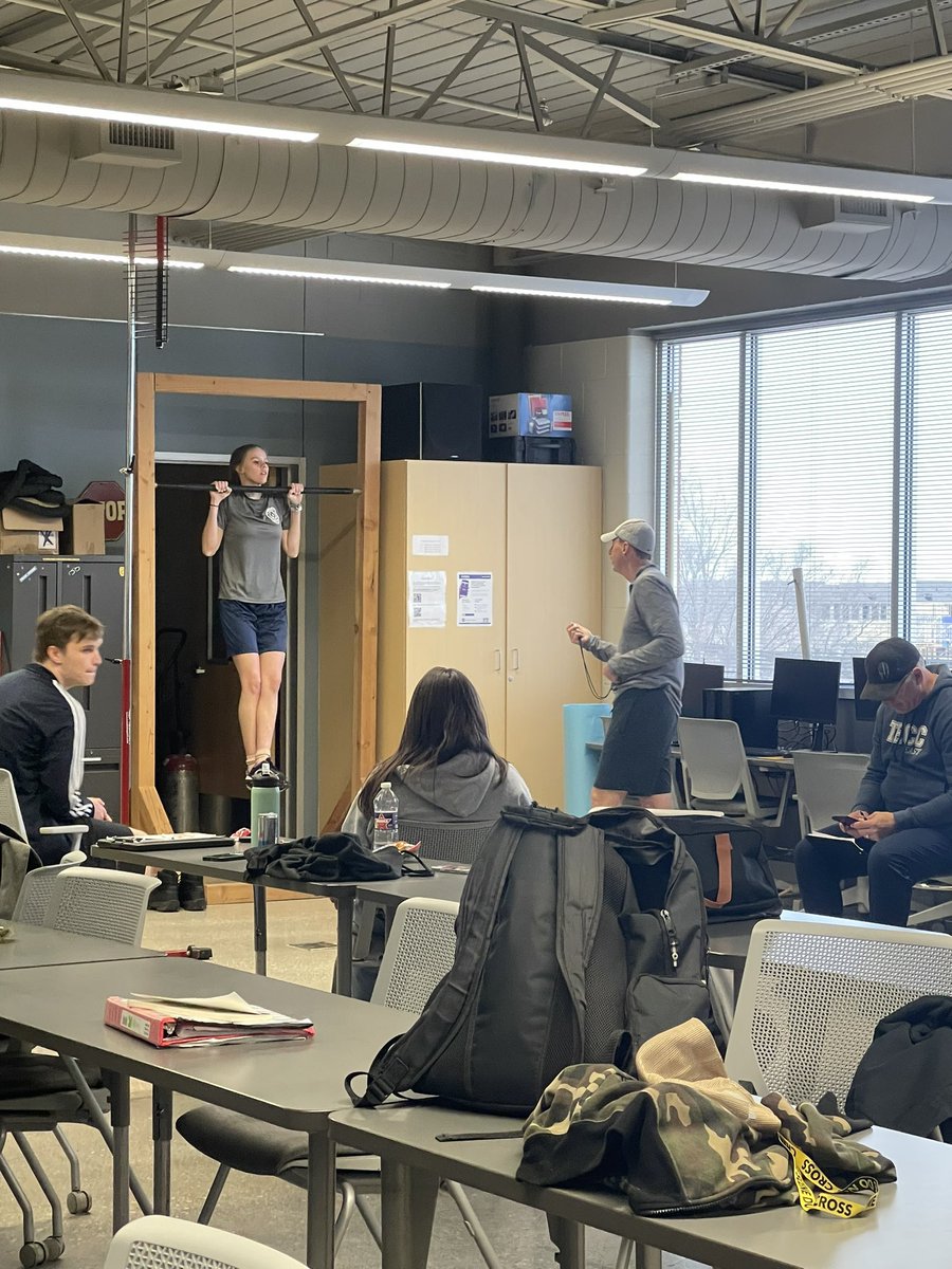 TECCeast's tweet image. Law Enforcement Cooper test! Atta girl Kate! Breaking records. @lisdcte @LewisvilleISD #coopertest