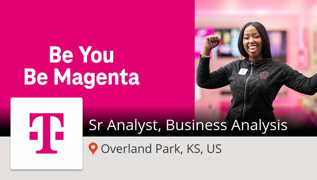 Sr Analyst, Business Analysis needed in #OverlandParkKSUS at T-Mobile. Apply now! #job workfor.us/tmobile/1yw8s1z