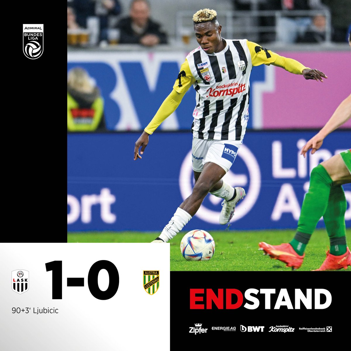 Was für ein Sieg! 
______________________________
⚫⚪ASK 1-0 ALU🟢⚪ 90‘+3
#ASKALU #AdmiralBL