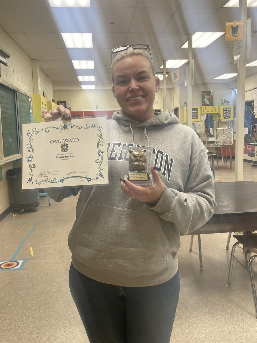 nadams (@msnadams86) on Twitter photo Giving a round of applause for the most recent Owl of the Month <a href="/DundalkOwlsBCPS/">Dundalk Middle School</a> , Mrs. Ord!! She is having a great impact on our PLTW students !! Congratulations and we appreciate all you do!! <a href="/CTE_BaltCoPS/">BCPS CTE Office</a>
#OWLPRIDE
#BeTheLight Giving a round of applause for the most recent Owl of the Month <a href="/DundalkOwlsBCPS/">Dundalk Middle School</a> , Mrs. Ord!! She is having a great impact on our PLTW students !! Congratulations and we appreciate all you do!! <a href="/CTE_BaltCoPS/">BCPS CTE Office</a>
#OWLPRIDE
#BeTheLight