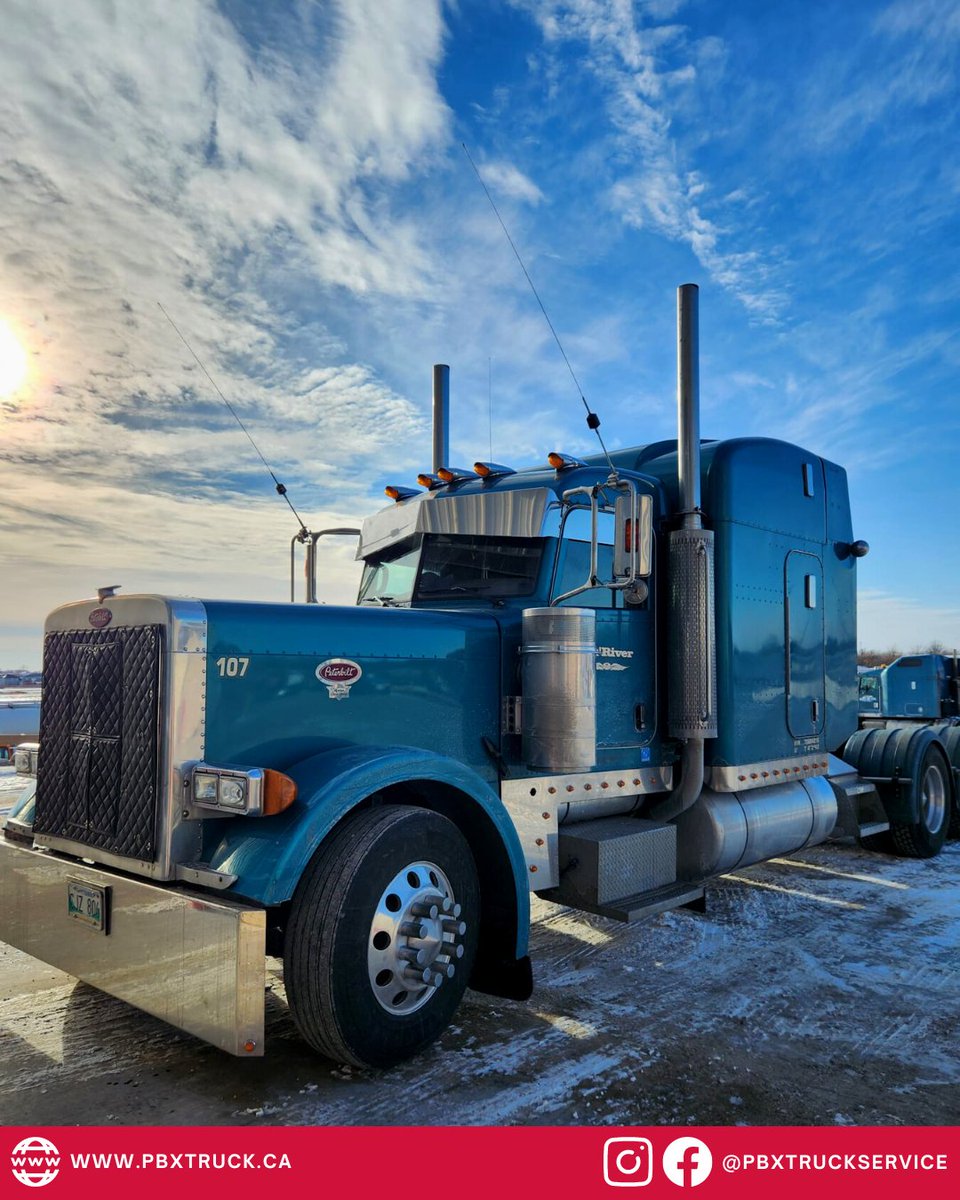 PBXTRUCKSERVICE's tweet photo. The combination of blue skies and a blue Peterbilt make for an unbeatable sight.
.
.
.
#trucking #peterbilt #logistics #Canada #Manitoba #Sunny #blue #truckstop https://t.co/7XVF7NXSvl