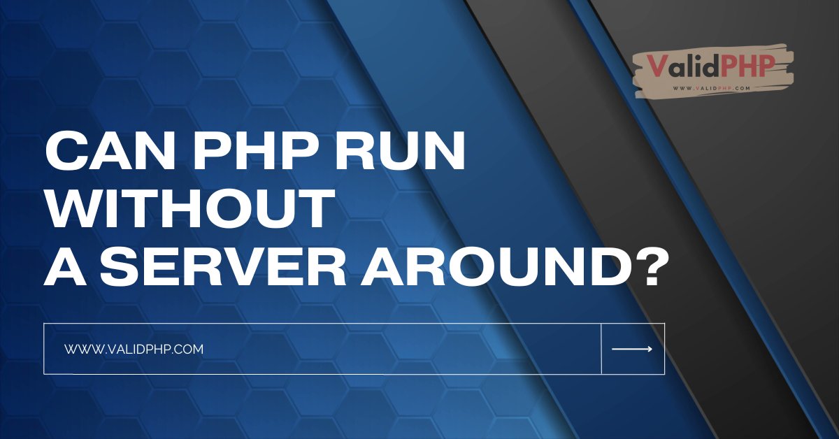 GrantArchiveCom's tweet image. Can PHP run without a server around?
#CGI #WAMP #XAMPP

PHP is a server-side programming language, which means that it requires a server to run. When a user requests a PHP script, the server processes it and sends the result to the user's browser.

validphp.com/can-php-run-wi…