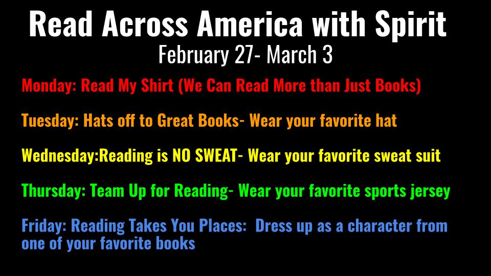 Read Across America Week is next week!  Celebrate with us, show your spirit and READ!
#NNPSProud #RiversideProud #readacrossamerica