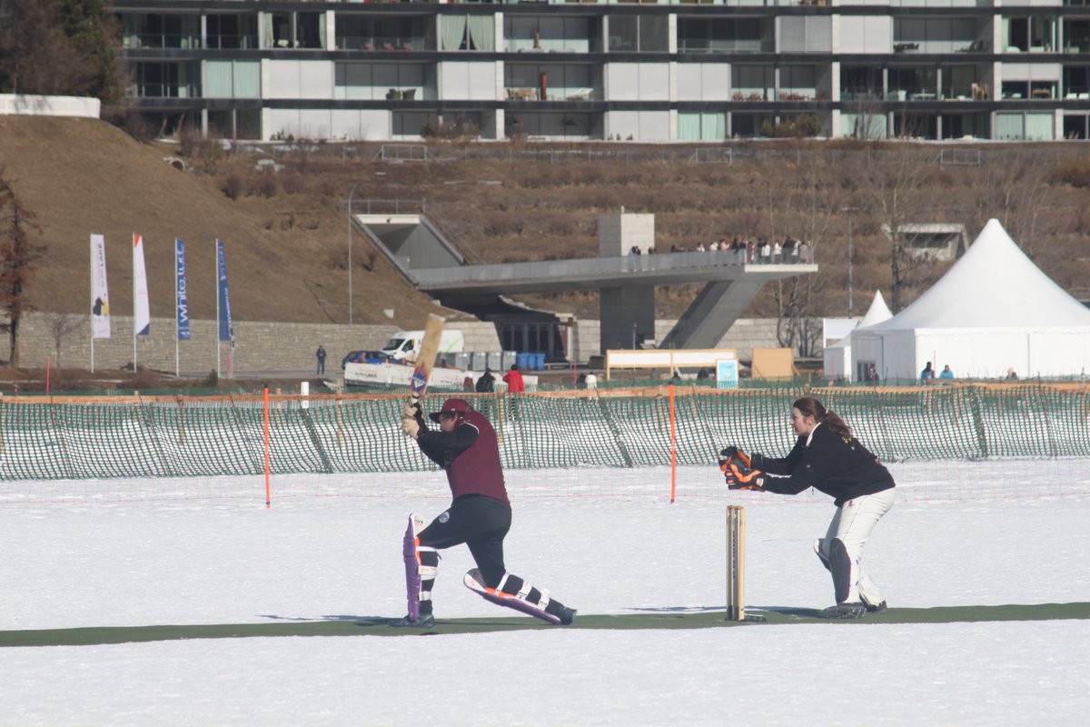 SouthwellChris's tweet photo. #bbccricket I think we played on a greener wicket that what England face today last week. Also had to deal with snow and ice but it was Roggenhorn CC 1st ever game. https://t.co/KaGNS1B9Nq