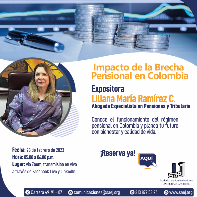 𝗜𝗠𝗣𝗔𝗖𝗧𝗢 𝗗𝗘 𝗟𝗔 𝗕𝗥𝗘𝗖𝗛𝗔 𝗣𝗘𝗡𝗦𝗜𝗢𝗡𝗔𝗟 𝗘𝗡 𝗖𝗢𝗟𝗢𝗠𝗕𝗜𝗔

Conoce el funcionamiento del régimen pensional en Colombia y planea tu futuro con bienestar y calidad de vida.

𝗥𝗲𝗴í𝘀𝘁𝗿𝗮𝘁𝗲 𝗮𝗾𝘂í
forms.office.com/r/aDehCNSE0M