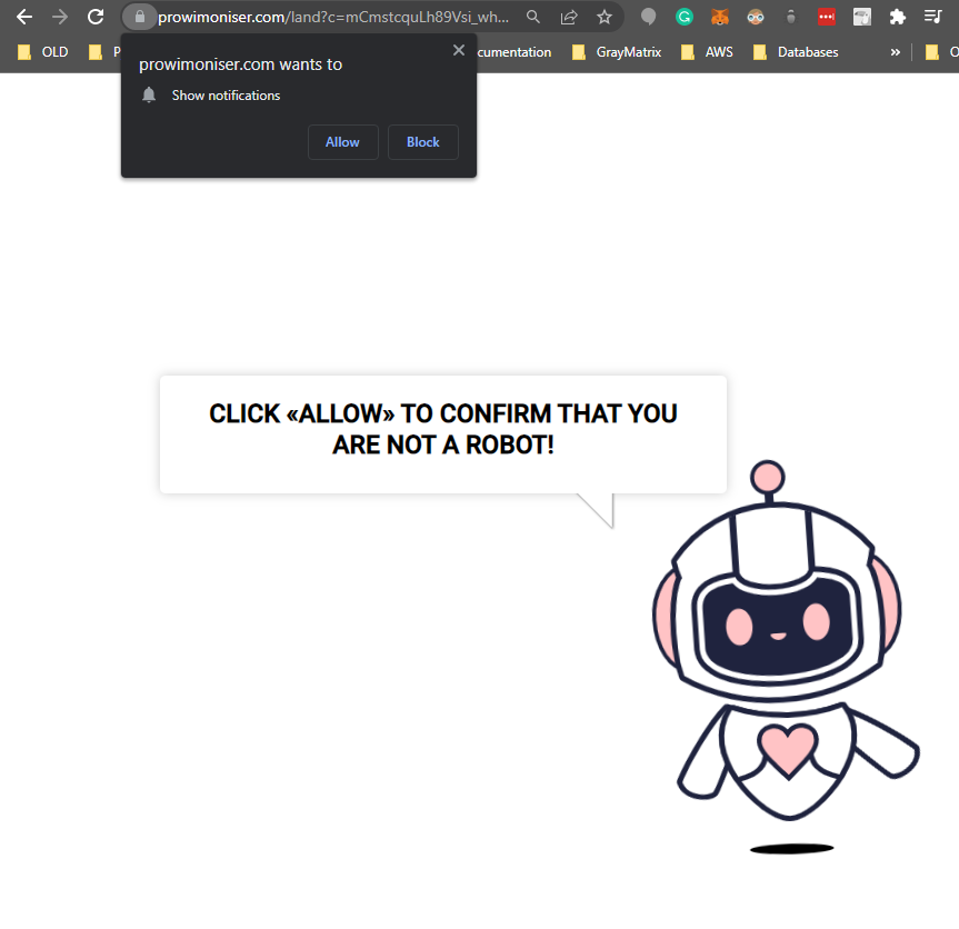 DevCroesus's tweet photo. I ran across this horrible site! Tries to trick you into accepting their notifications. Guess what happens when you block it, it displays a captcha and then goes right back to ask if you accept the notifications. The only way to enter the site is to Allow it.
#BlackHat #Hacking https://t.co/9QFlB1rUKV