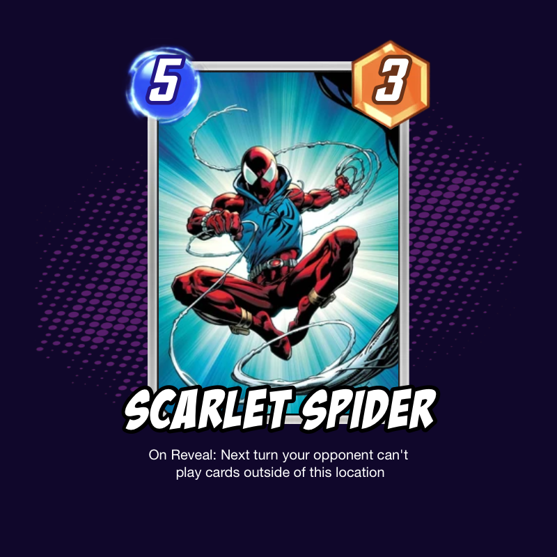 amaransu1's tweet photo. #MarvelSnap 
 Custom Card
#SpiderMan https://t.co/Bq5hiulwKU