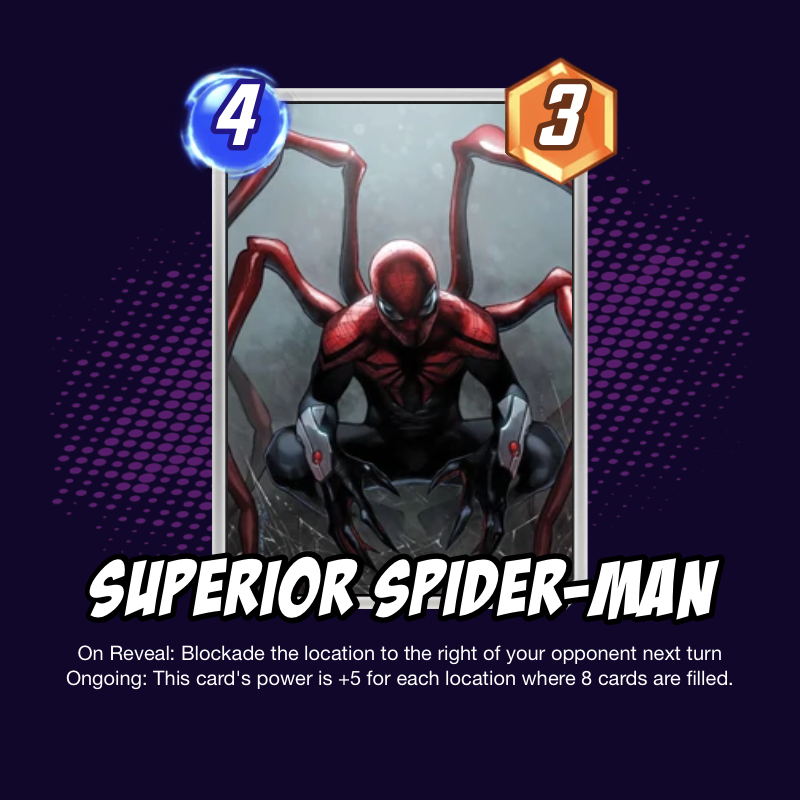 amaransu1's tweet photo. #MarvelSnap 
 Custom Card
#SpiderMan https://t.co/4r4vNiWSi6