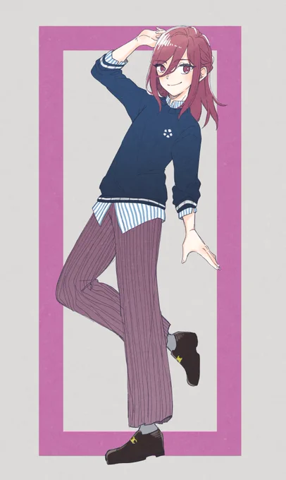 # リプ来たキャラに自分の私服を着せるリプありがとうございましたcgrくんに着てもらいました 