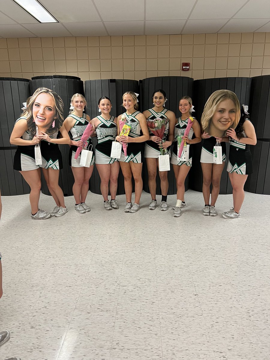 Senior Night!  We are going to miss this group.  💚