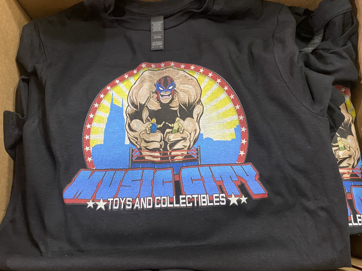 🔥 Hot off the press! 🔥

A fresh batch of official #MusicCityToys T-Shirts have arrived courtesy of our friends at <a href="/TWTtees/">Territory Wrestling Tees</a>! Now available in-store in sizes S-3XL. Grab one this weekend and show everyone that you #SupportSmallBusiness.