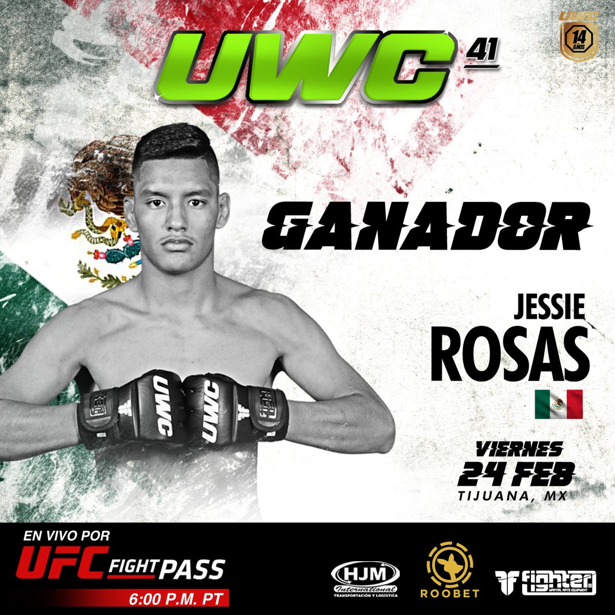 uwc_mexico's tweet photo. Ganador ⁦@jessierosas575⁩
Via arm bar 
UWC41 

#mma #ufcfightpass #mmamx https://t.co/dwLVcvNZLm