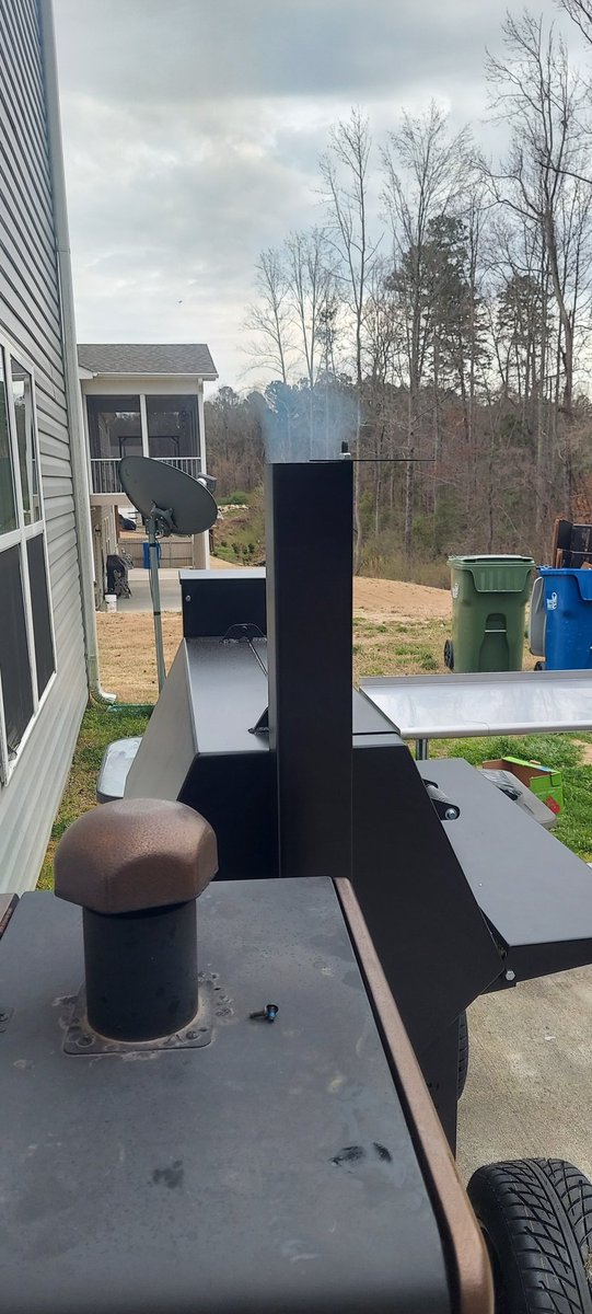 smackey70's tweet photo. Today after a 5 month wait my new Lone Star Grillz Pellet Smoker arrived. Beyond excited. @Lonestargrillz #pelletsmoker #LSG  #Smoker #BBQ #lowandslow https://t.co/hsCPzHgrIA