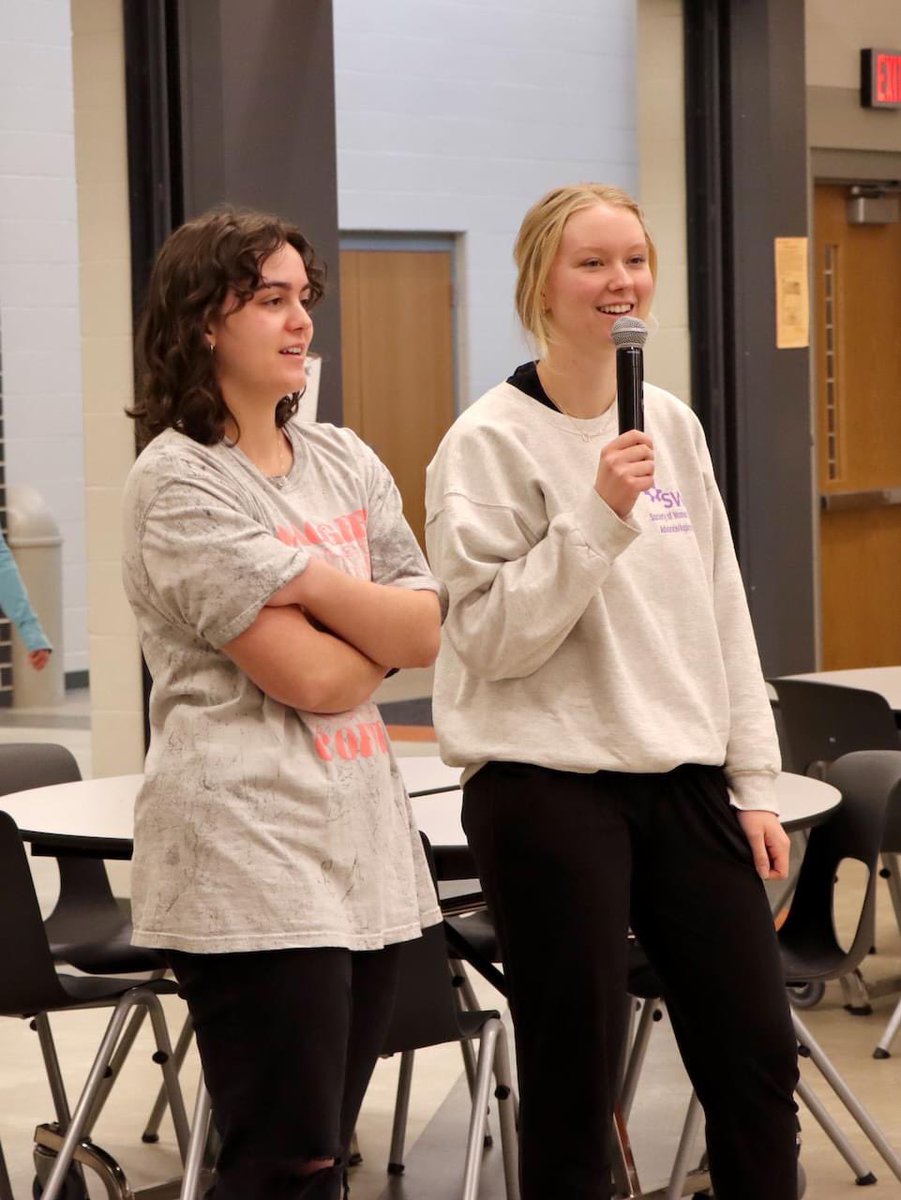 For National Engineers Week, Allison Yohanan and Carly Schiene, Junior Civil Engineering Students, joined the Kesling Boys &amp; Girls Club for an afternoon of fun and learning. They spoke about career opportunities in the engineering field and stayed for engineering STEAM challenges
