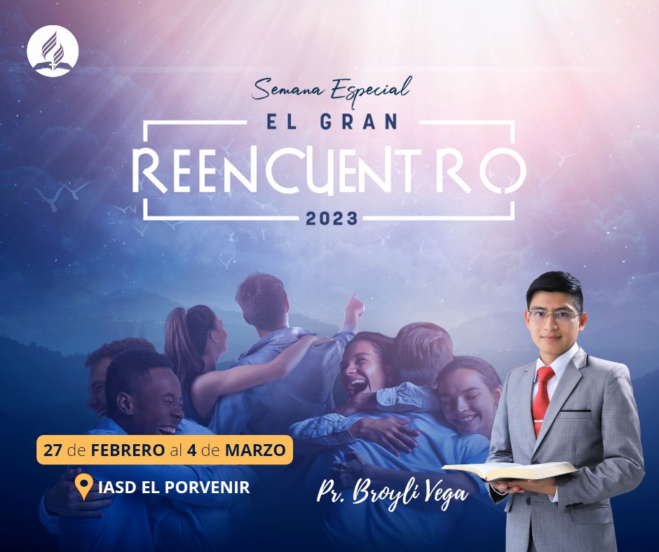 broylivega's tweet photo. 🙋♂️ En la Educación Adventista estamos comprometidos con la semana de El Gran #Reencuentro 💪🔥🙏👏 ¡ven y sé parte de esta linda historia de salvación!
.
.
.
#PrimeroDios
#10DíasDeOración
#UPN
#ANoP
#ASEANOP
#EducaciónAdventista https://t.co/KINTHvzx2V