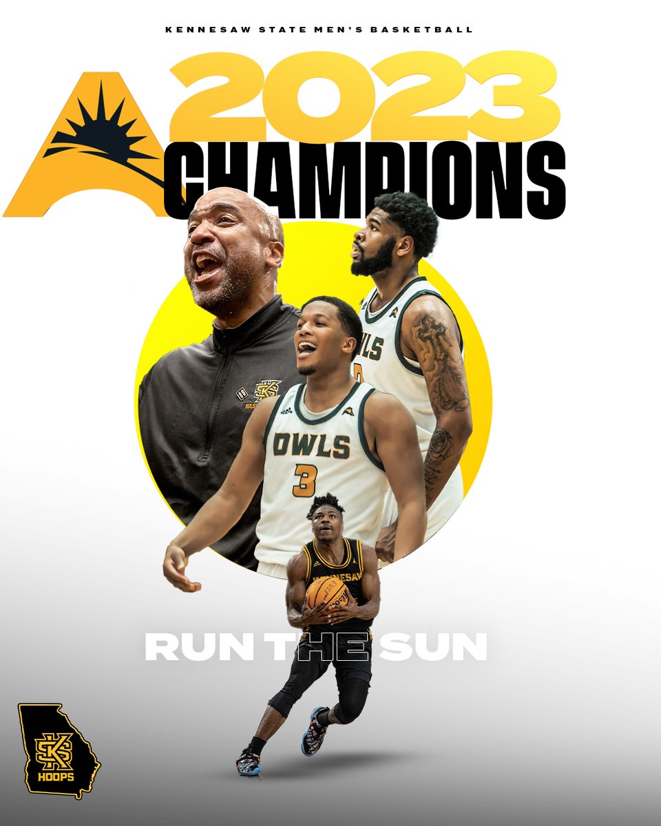 Say Hello to your ASUN Champions 🏆

The Kennesaw State Owls ‼️ 

#NotDoneYet #BONE #OneKS 🦉🏀