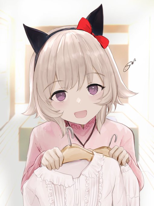 #ウマ娘#カレンチャンデート編④in ブティック「どっちの服がいいか～。お兄ちゃんが決めていいよ」 