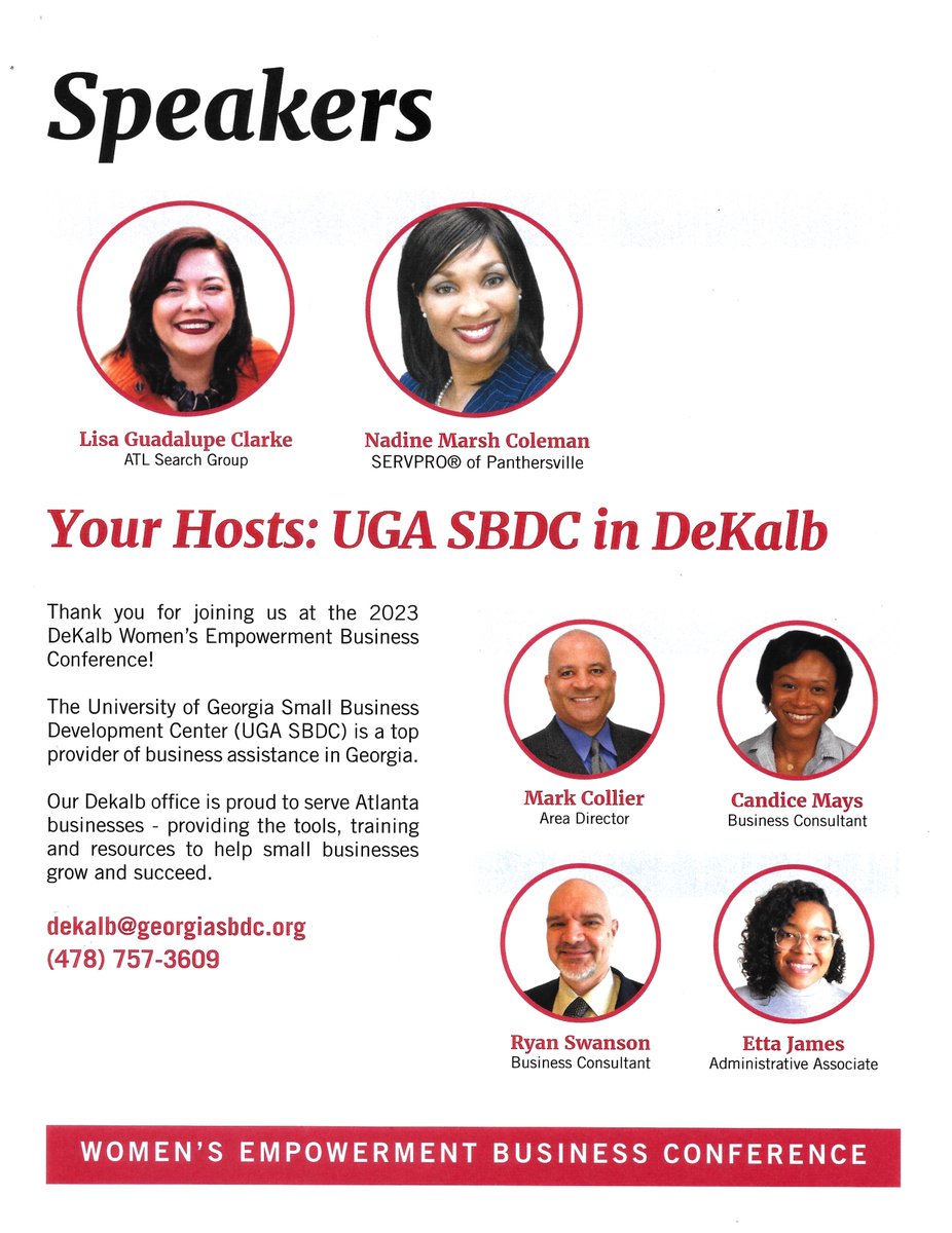 The Owner of SERVPRO® of Panthersville, Nadine Marsh Coleman, was one of the speakers at the Small Business Development Center Women's Empowerment Business Conference on February 24, 2023. Her topic was entitled Overcoming Adversity.
#womenempowerment #womenbusinessowners