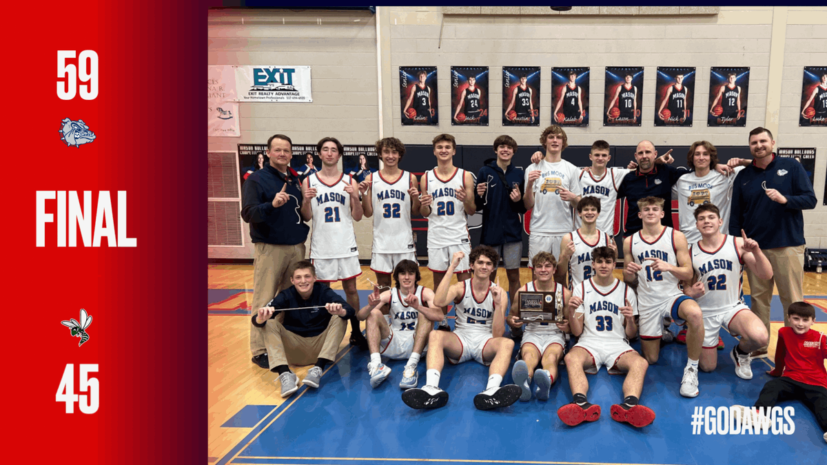 Mason_Bulldogs's tweet photo. Bulldogs finish league play unbeaten! Back at it tomorrow at 11 AM against Adrian. Go Dawgs! https://t.co/DeiAR0N36C