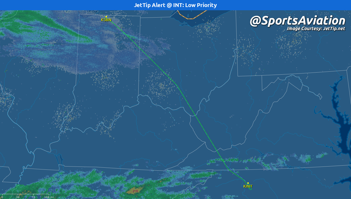 SportsAviation's tweet photo. 🏀 Notre Dame Fighting Irish (@NDmbb) #GoIrish
🆚 Wake Forest Demon Deacons #GoDeacs #NDvsWF
✈️ N128BZ | MXY6325 | E190
🛫 SBN - 6:40 pm ET
🛬 INT - 7:48 pm ET
📡 Tracking: https://t.co/eREMvK4Y3v https://t.co/CvyqIEHW4C