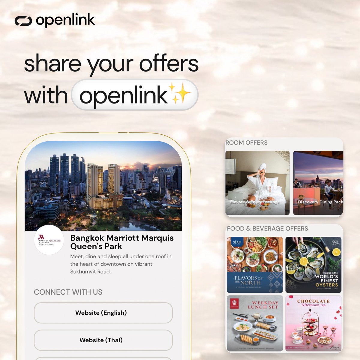 openlinkco's tweet image. your promotional offers can be shared by using openlink🌴

✨💫 our block design make it easy and accessible for your customers! collect all your coupons in one link

#openlink #platform #application #newlaunch #sme #shopsmall #product #เจ้าของกิจการ #ธุรกิจ #businessowner