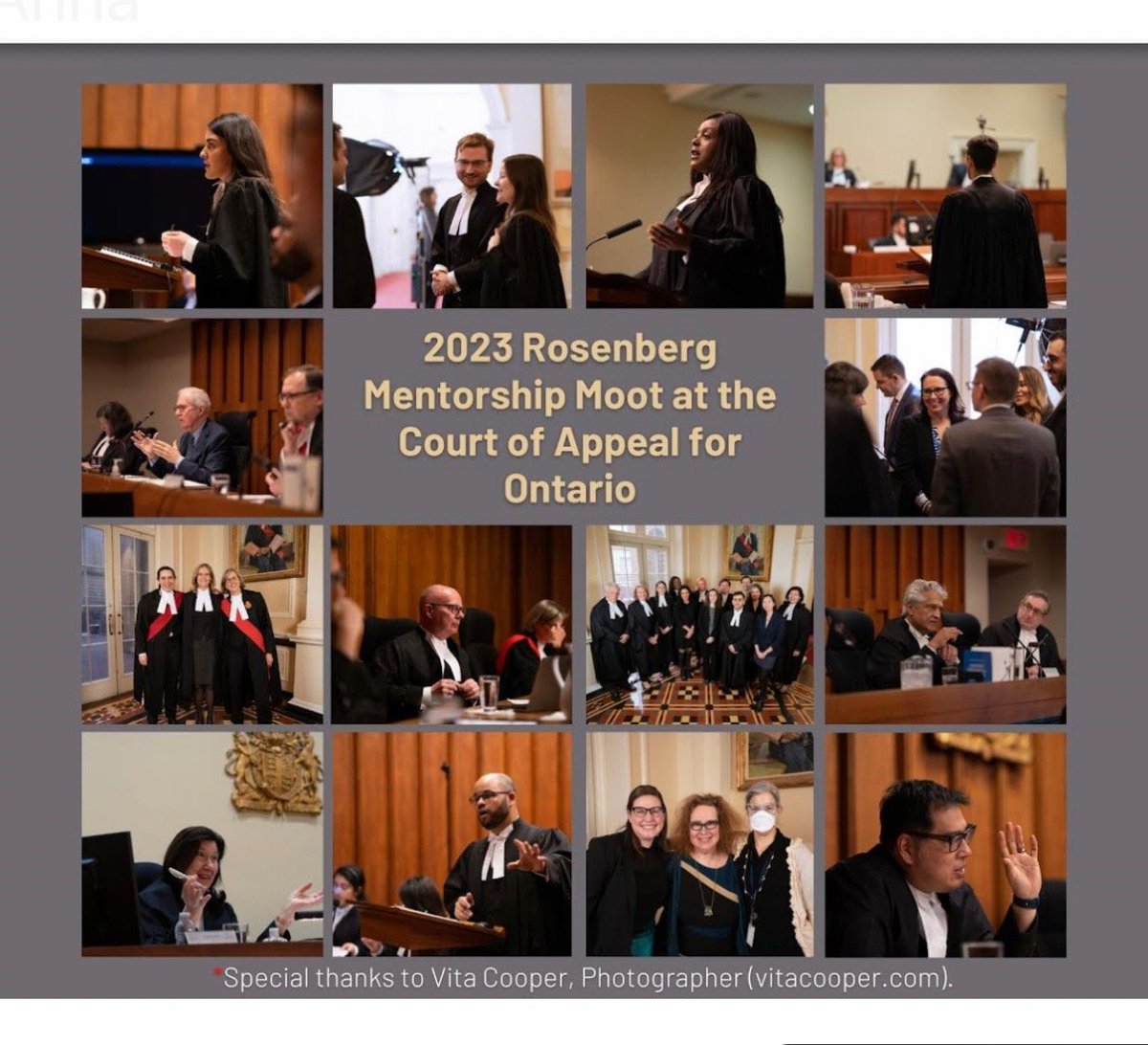 WiCCD_Canada's tweet photo. WiCCD members were grateful to be included as mentors and mooters in this inaugural Rosenberg Moot.  

A wonderful experience for all concerned.

Our profound thanks to the @ONCA_en for hosting the program.

https://t.co/iC7pZ6FcZ1 https://t.co/WXv8GO1gaL