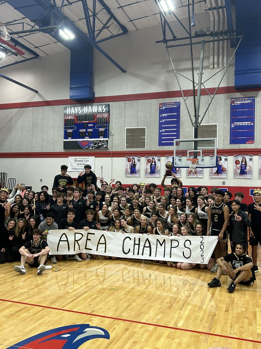 And it’s on to Round 3 for them freakin Buda Boys from JOHNSON‼️Shout Out to <a href="/JHSJags_Hoops/">JagsHoops🏀</a> <a href="/CoachKinnison/">Ben Kinnison</a> our AWESOME <a href="/JhsJags/">JHSJags</a> community! “The Fuse” Student Section was FIRE!!! 🔥