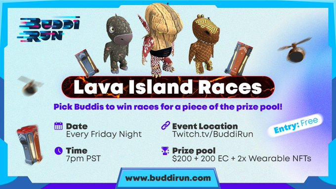 We're Live! Join now 🏃💨
👉 twitch.tv/buddirun
#buddirun #gamefi #nftcommunity