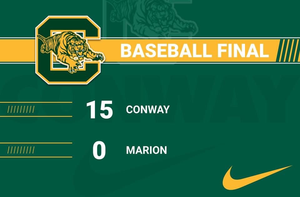 Good win for the Tigers tonight. Winning Pitcher: Zachery Johnson 3ip 1h 0bb 5k’s. Leading Hitters: JD Murdock 1-1 4rbi’s, Justin Sheffield 1-2 3rbi’s 1sb, Corbin Todd 1-2 2rbi’s