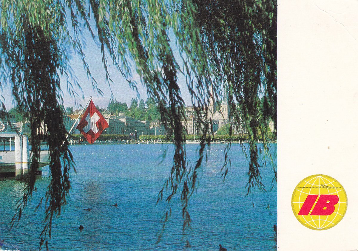 MarjeMolder's tweet photo. #philately #deltiology #vintage #Spanish #postcard of #Switzerland one of the countries serviced daily by #Iberia #Airlines PU #Stamps 2 PTAS (1956)  Mi: 1082 + 3 PTAS (1965) ‘Express Mail’ Sc: E23 Mi: 1553 sent from PM #Madrid Mar 14, 1972 to #Canada  #timbres #estampillo https://t.co/EruieBGzvj
