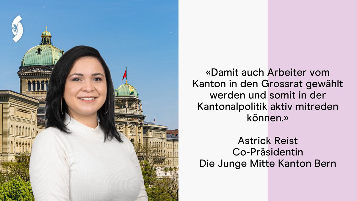 Unsere Co-Präsidentin Astrick Reist möchte die bisherigen Unvereinbarkeitsregeln der Mitglieder des Grossen Rats in Bern lockern und stimmt deshalb überzeugt ja zur Kantonsverfassungsänderung (Unvereinbarkeitsregeln Mitglieder Grosser Rat). #abstimmungen2023 #diejungemittebern