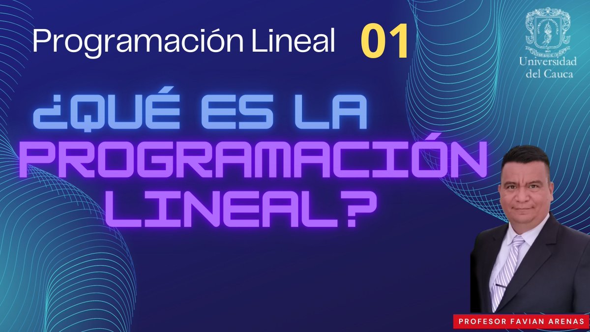 ProfesorFArenas's tweet photo. Comenzamos el curso de Programación lineal
¿Qué es la programación lineal? 
Contenido del curso, y una breve historia de la Programación lineal.
https://t.co/WdxfInQB1j
#InvestigaciónDeOperaciones
#Investigaciondeoperaciones
#InvestigaciónOperativa
@ProfesorFArenas https://t.co/OgUmDu1wh7