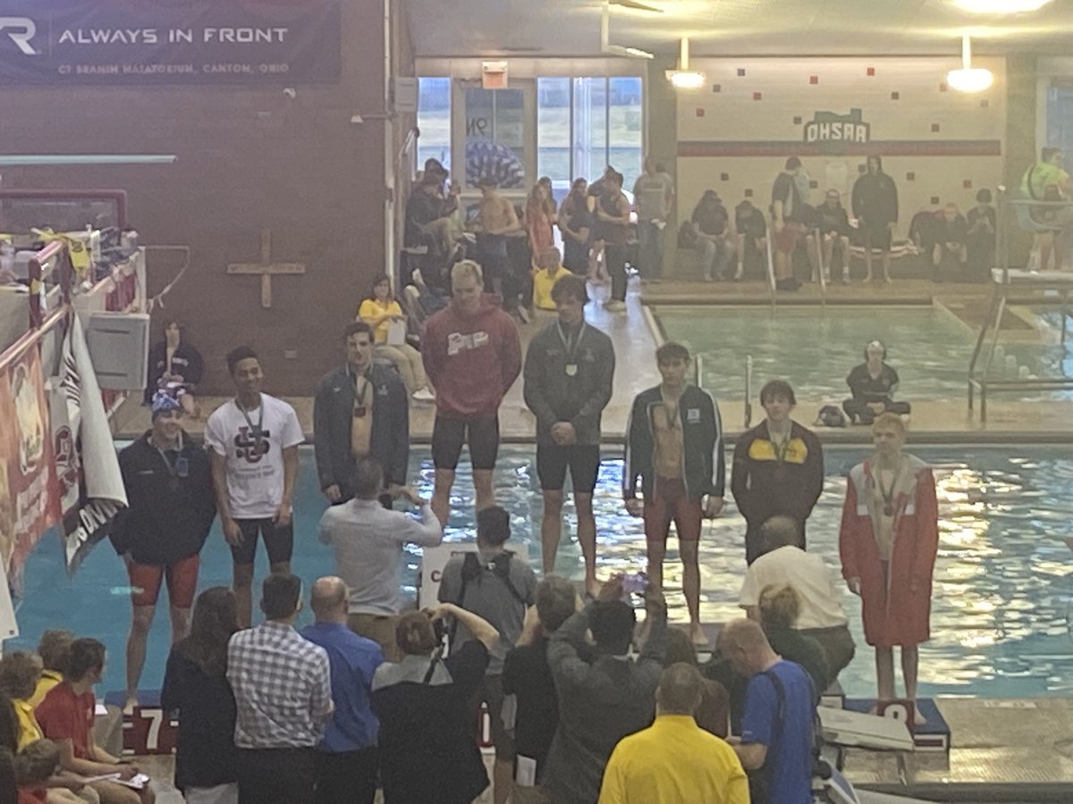 Nathan places 8th at OHSAA  state meet in the 200 free!