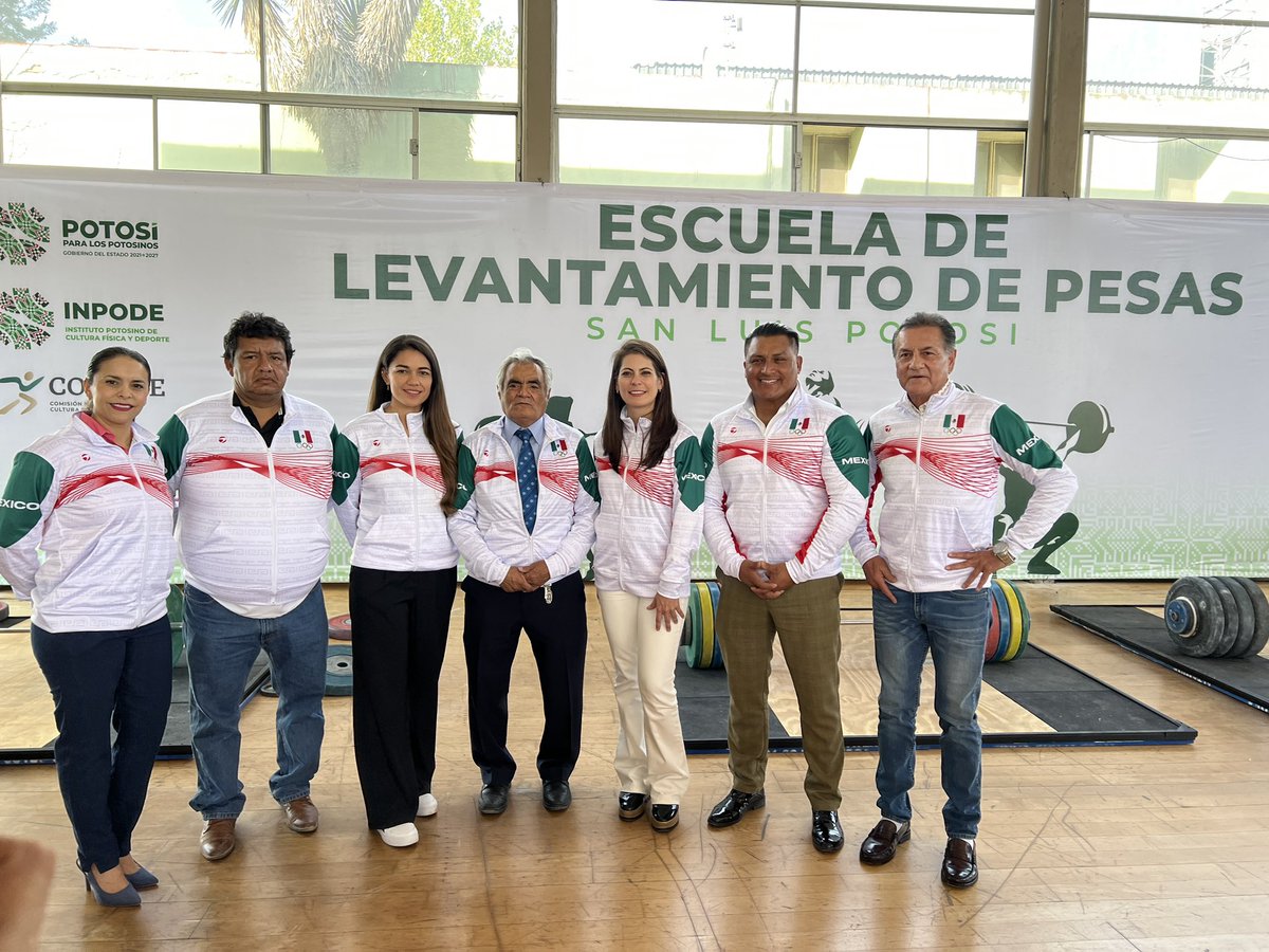Día histórico para la #halterofilia en #SanLuisPotosi, hoy se inauguró la escuela de levantamiento de pesas🏋🏽‍♂️ en colaboración con el Gobierno de #SLP que encabeza <a href="/RGC_Mx/">Ricardo Gallardo Cardona 🇲🇽</a> y el <a href="/Inpode_oficial/">INPODE SLP |</a> a través de su titular Lic Karla Hernández #PotosíParaLosPotosinos