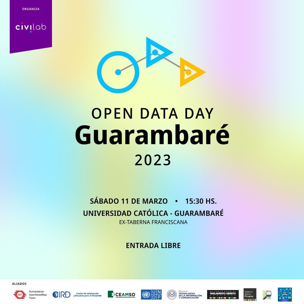 Si sos de Central, te esperamos este sábado 11 de marzo desde las 15Hs para contarte cómo los datos abiertos pueden ayudar a mejorar la transparencia y la rendición de cuentas!

Este lunes habilitamos las inscripciones✅ Entrada libre y gratuita

#DatosQueTransforman #OpenDataDay