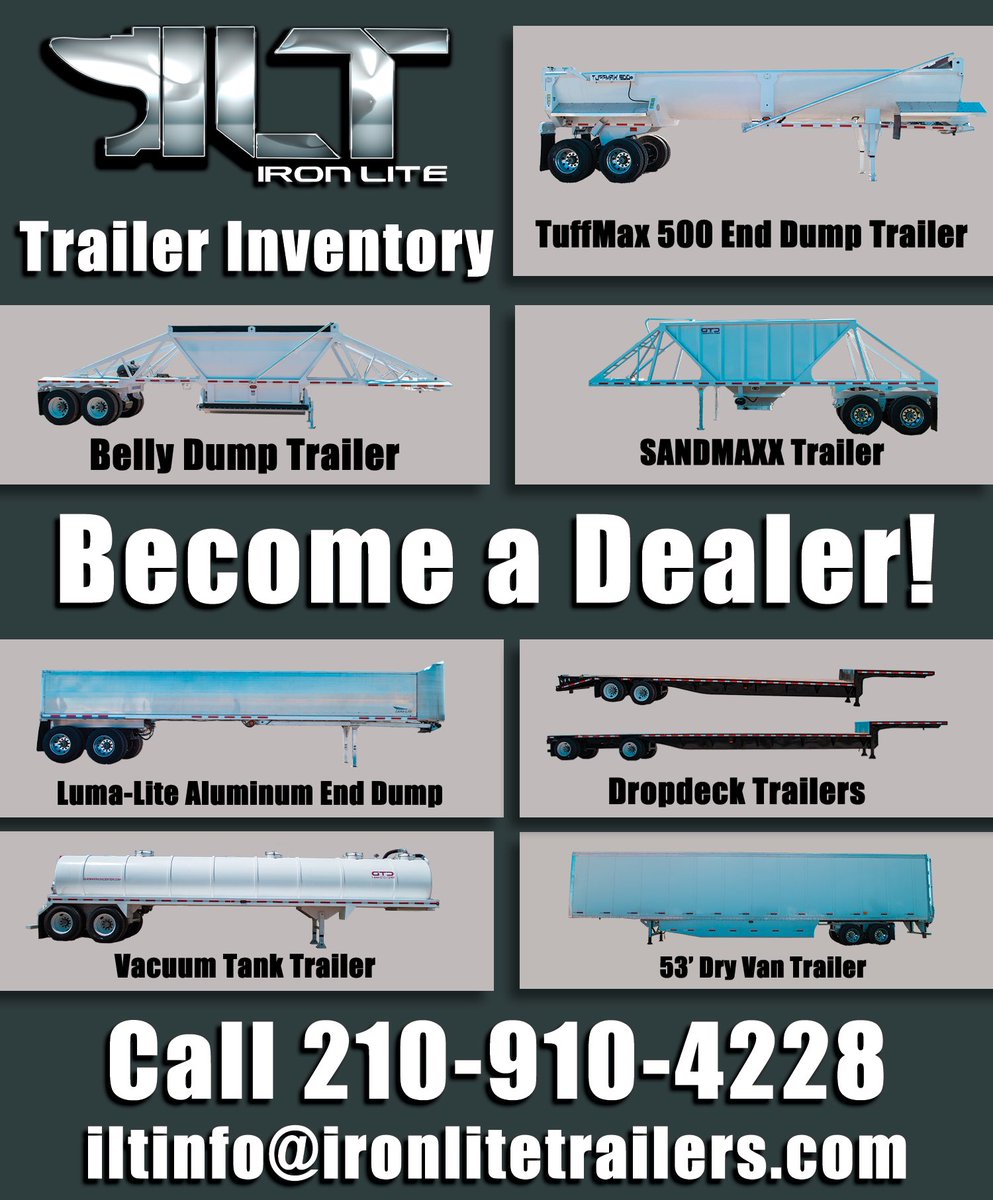 Become a dealer for Ironlite Trailers!

#ironlite #newtrailers #enddump #bellydump #dryvan