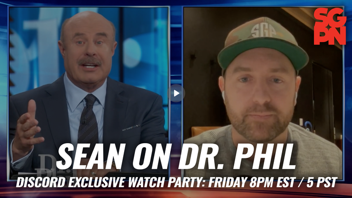 🚨DISCORD WATCH PARTY🚨 Sean 'as seen on Dr. Phil' Green joins us LIVE TONIGHT @ 5:00pm PT to watch his appearance on Dr. Phil 🥃🍻🤣🍿 also joined by @KramerCentric & @TheColbyD 📺 discord.gg/cFp3Pqqf?event…