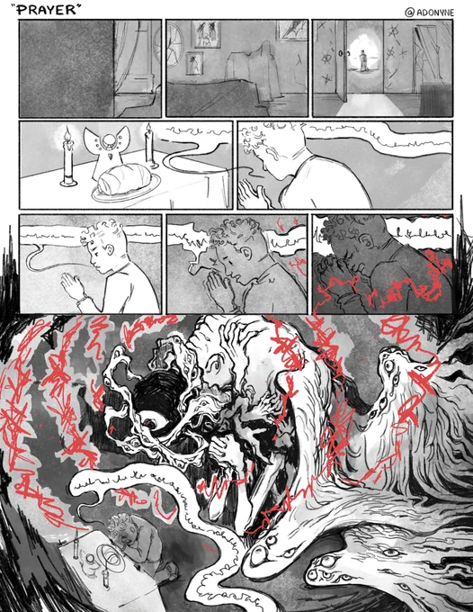 "Prayer" - A short comic I did for class :) 