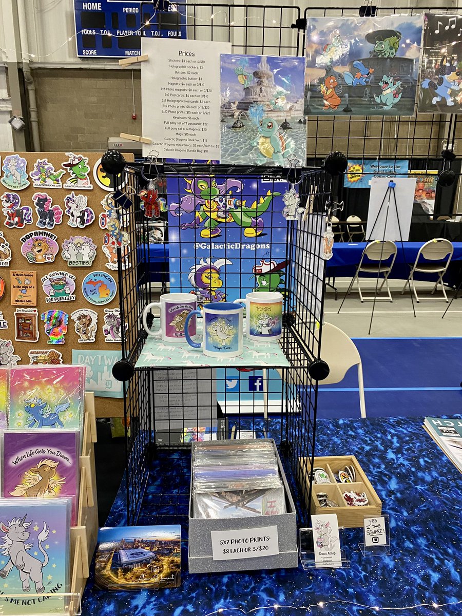 Dana Atnip on Twitter: "All set up at Great Lakes Comic Con! Today 5-9