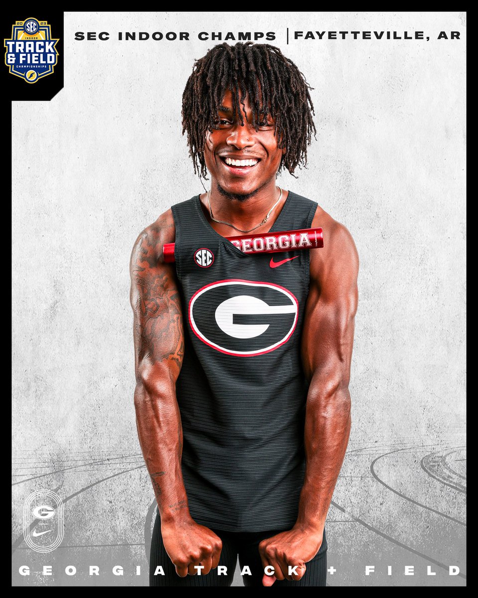 🥊 🎟️ 

Keshaun Black celebrates his league meet debut by winning his 60m heat &amp; qualifying for final with a 6.68.

Final: Sat. 5:25pmET

#GoDawgs  | #SECTF | #SECChampionship