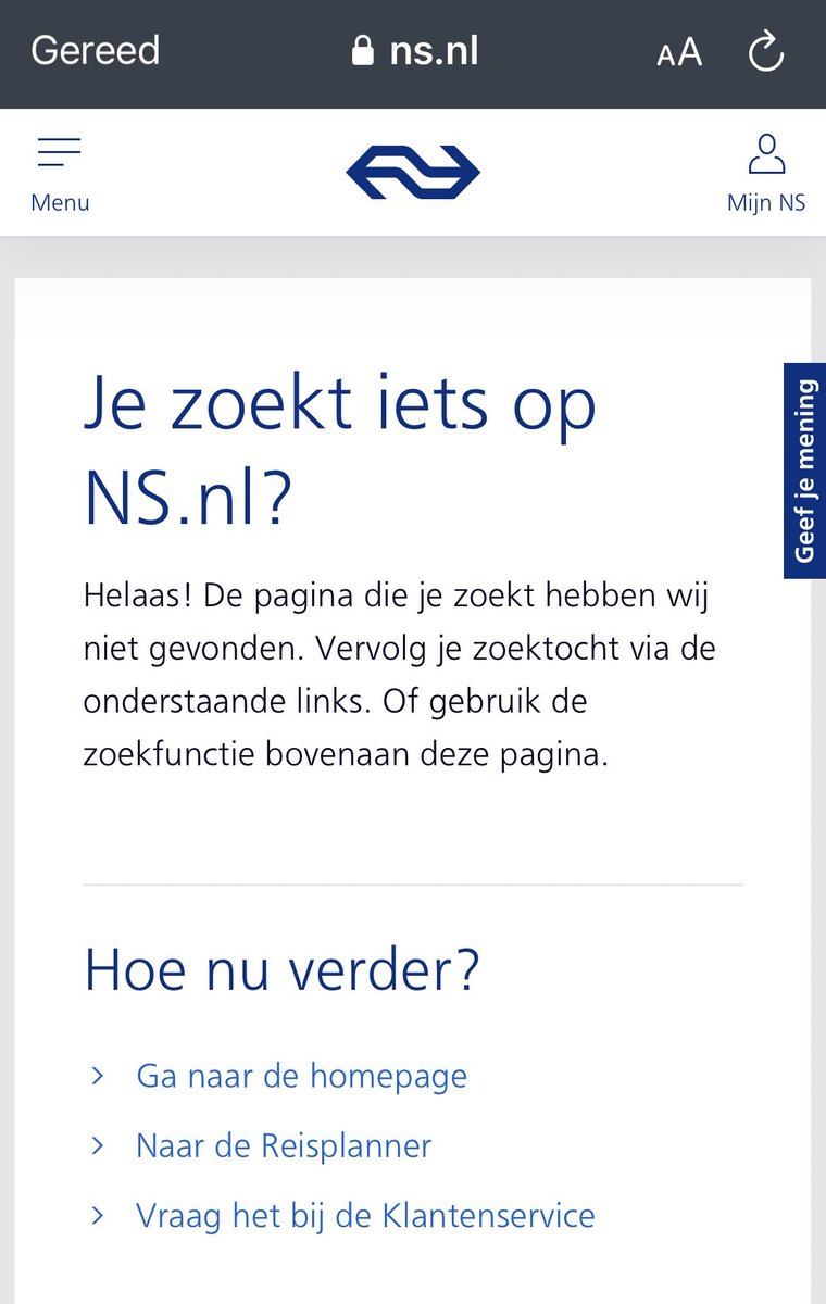 R_v_E's tweet photo. @NS_online De link werkt in ieder geval net als de seinen en wissels op dit traject……. Niet https://t.co/ew6uPNzABu