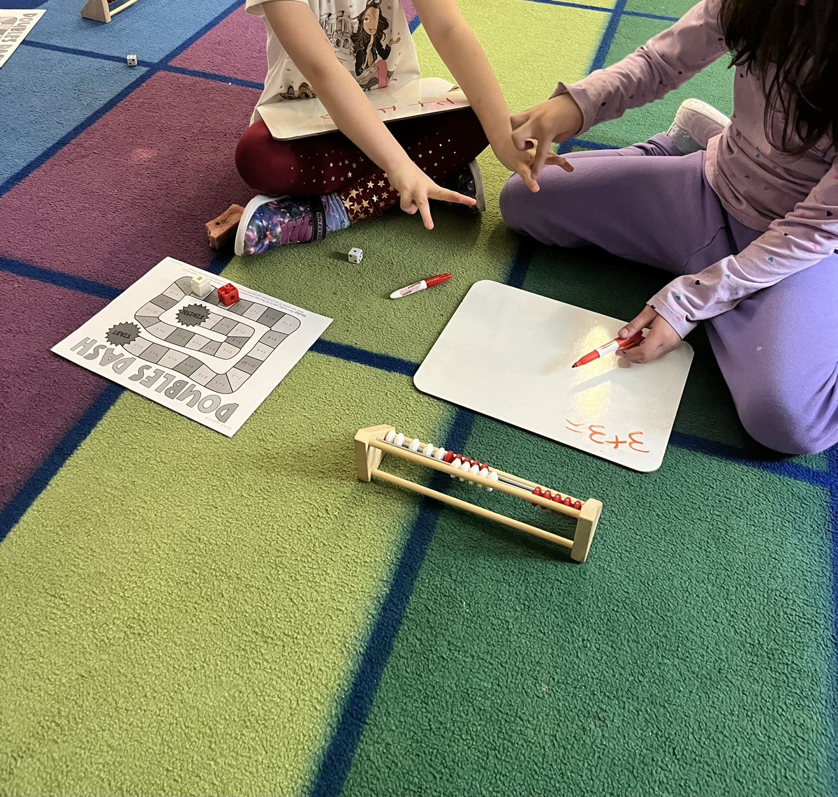 Math games! #doubles ☺️