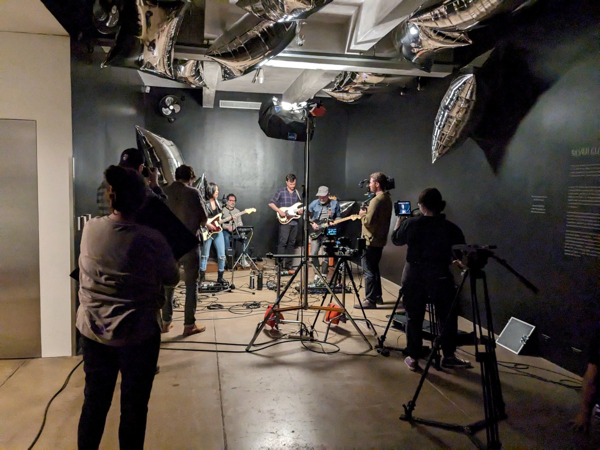 TheRealSeamusic's tweet photo. It's been awhile, but we did a thing the other night!  More news and music soon!  #warhol #silverclouds #dreampop https://t.co/xq7WjUOkgE