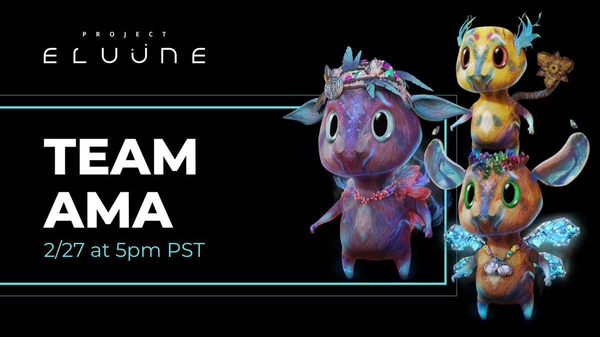PlayStarGarden's tweet photo. 🚀Legion! Let's start next week together in Discord &amp; bring your questions. The team is back from DICE &amp; heading to ETH Denver, so lots to report! 

🎙️Project Eluüne AMA #63
📅Monday at 5pm PST 
📌Discord Legion Radio 
https://t.co/IEczc9dBQt https://t.co/hIGrH080Yc
