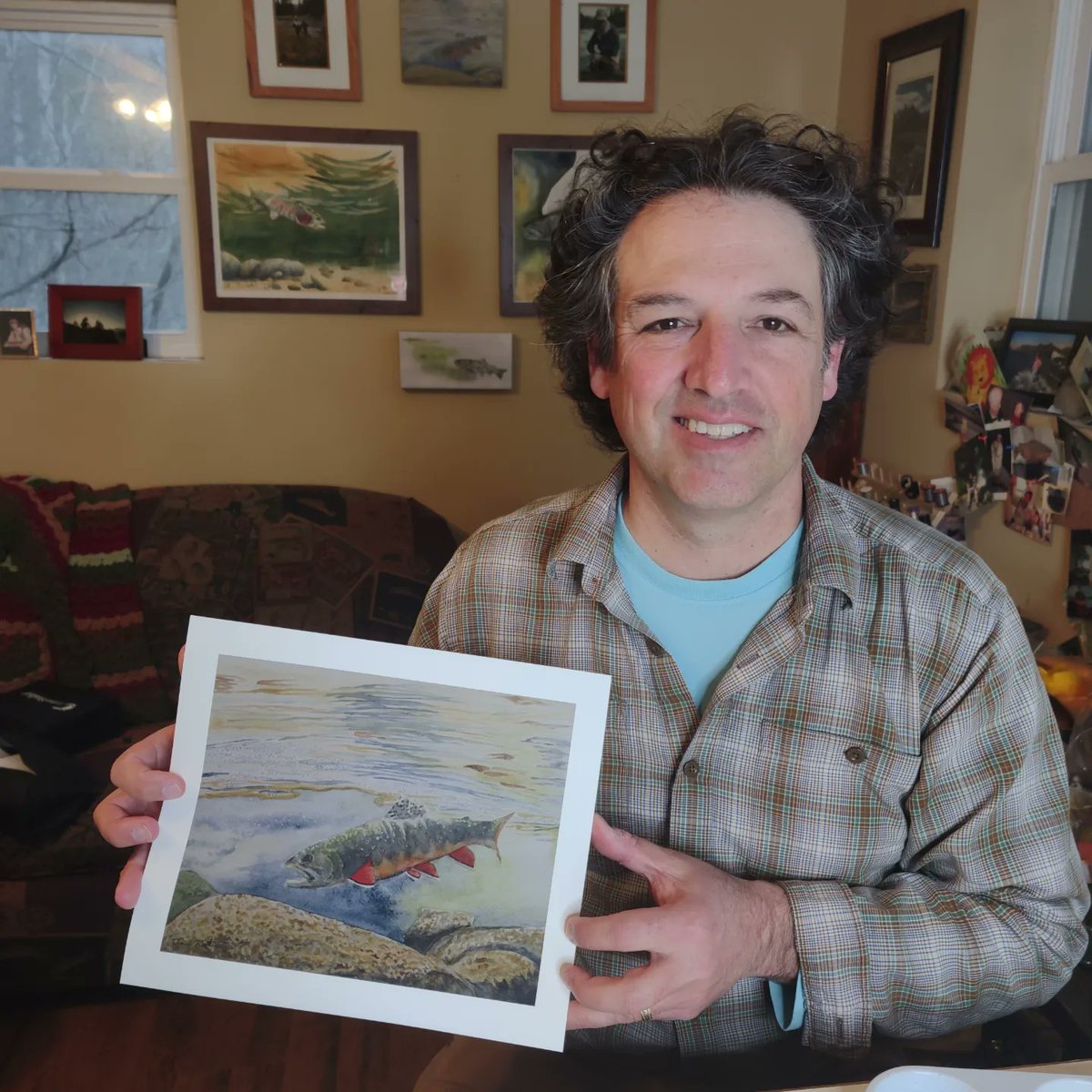 RandRFlyFishing's tweet photo. Win this 8x10" print of Ian's most popular watercolor painting of Smoky Mountain brook trout. Sign up for his email list to enter:
https://t.co/9MYJrwJAun https://t.co/ExB8Ytzaiu