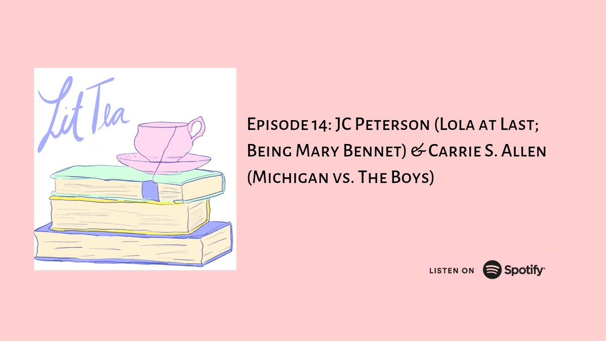 If you're #amquerying or just love books and missed it earlier this week, I've got @JenC_P and @CarrieSAllen on the pod to celebrate next week's release of LOLA AT LAST with Jenny and chat about working together during PitchWars! 
#amwriting 
anchor.fm/lit-tea/episod…