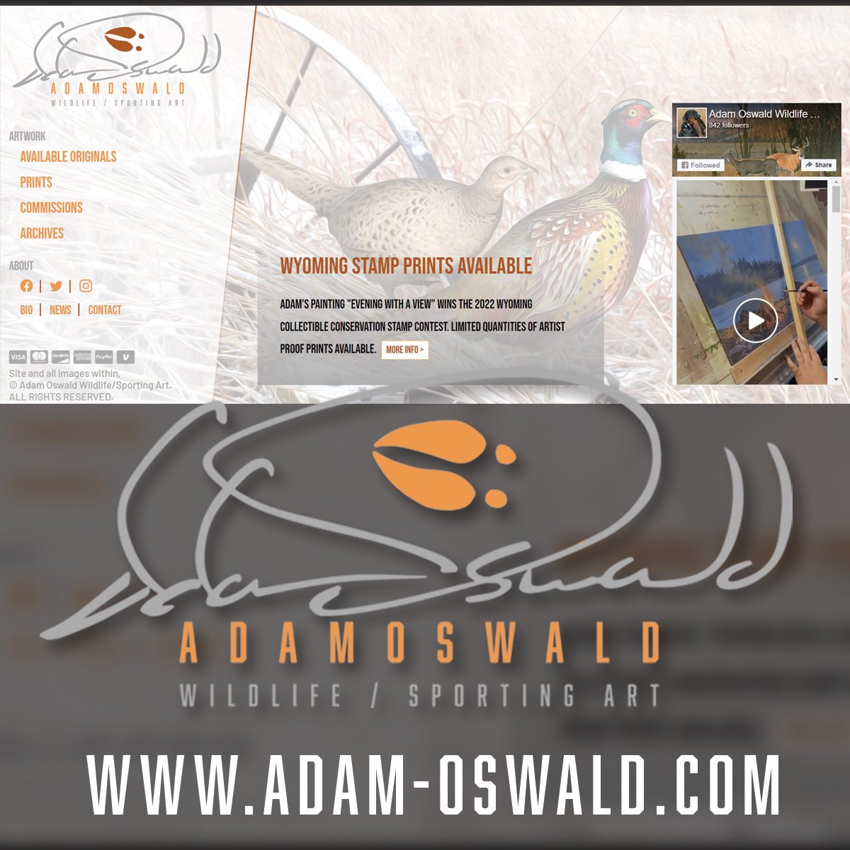 AdamOswaldArt's tweet photo. New website launched! https://t.co/tLGUk6Muy8 https://t.co/UWvDGwedER