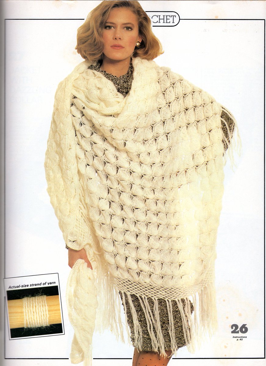 Tabarrocollect1's tweet photo. Good morning😊
Collection item No.B-59
Crocheted Pattern for Shawl
#cape
#Crochetedpattern https://t.co/1AtiTrnCjO